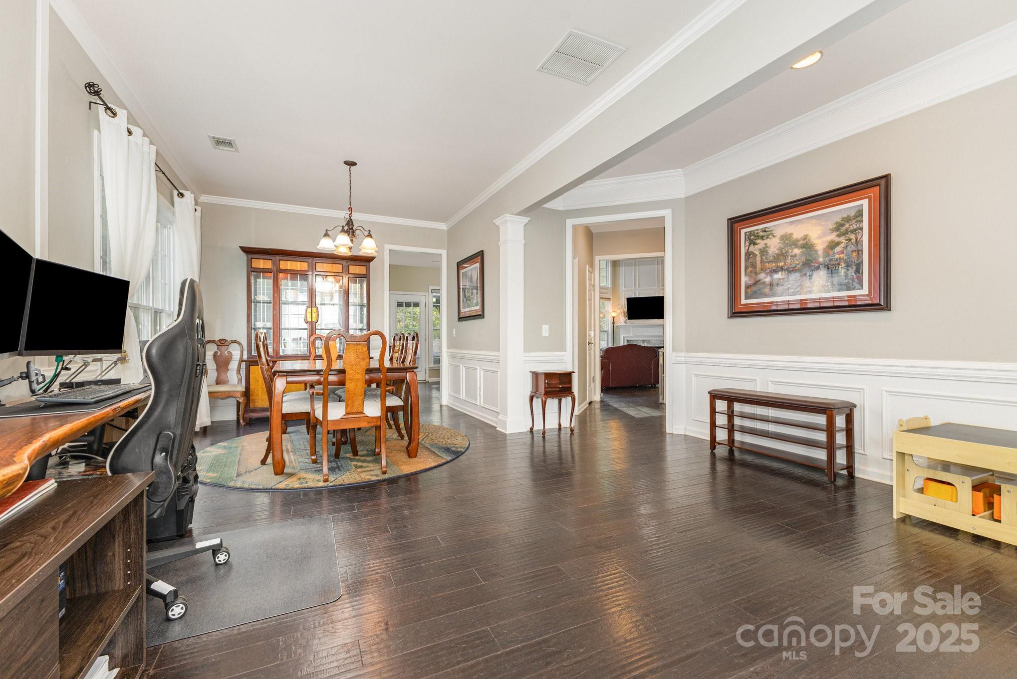 3384 Dunbar Lane Fort Mill, SC 29707 - Photo 6 of 34 a view of a dining room with furniture window and wooden floor