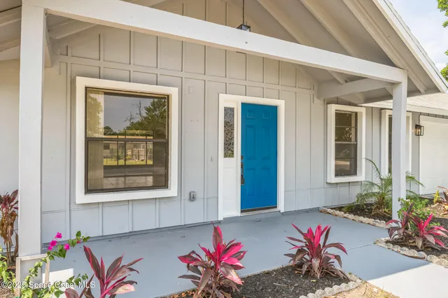 a front view of a house