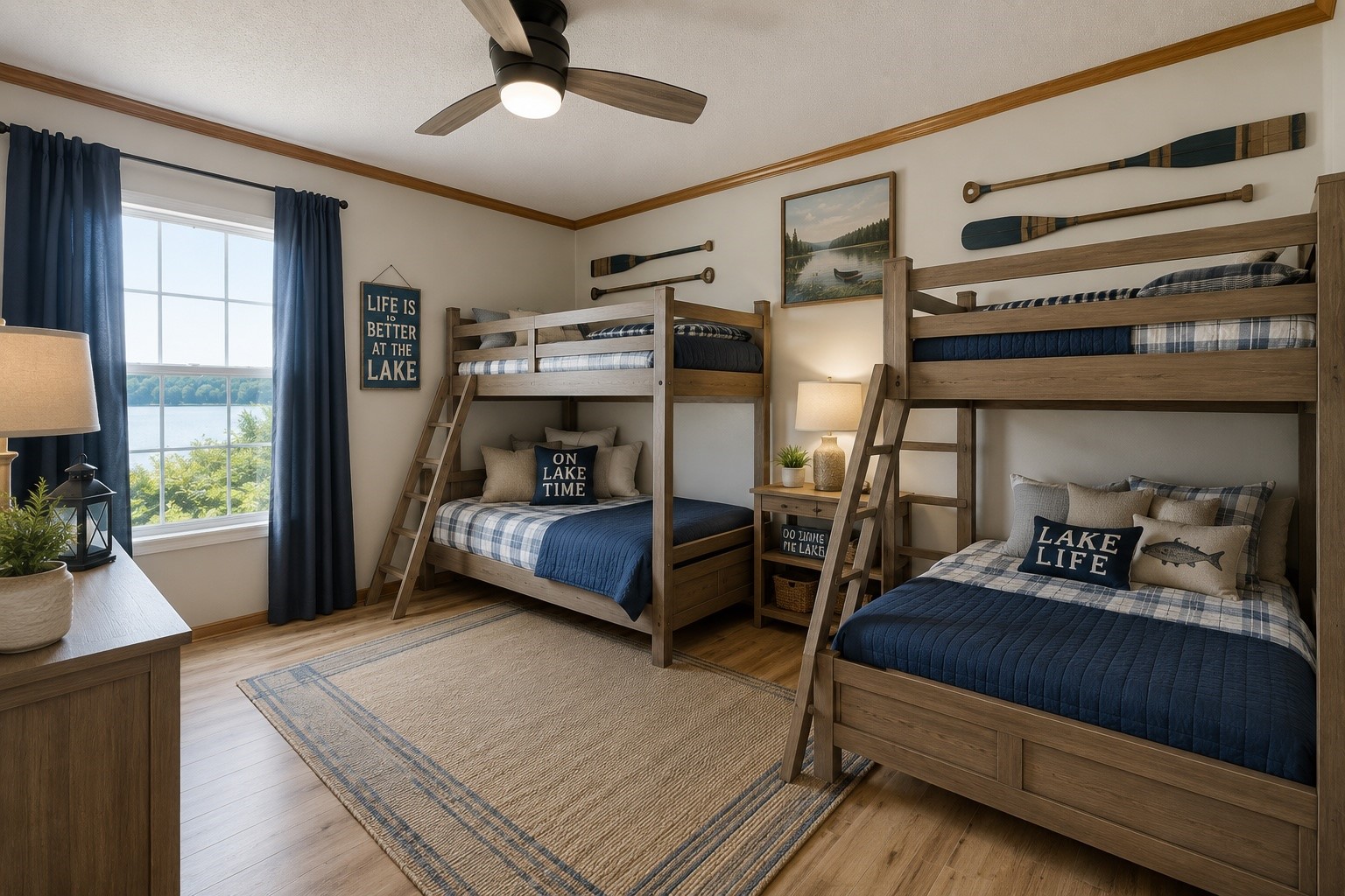 207 Vivian Road Onalaska, TX 77360 - Photo 24 of 34 a bedroom with furniture and a chandelier