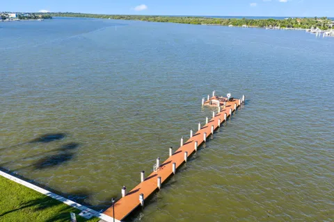 a view of a lake with outdoor space