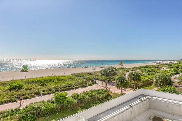 a view of a city from a terrace