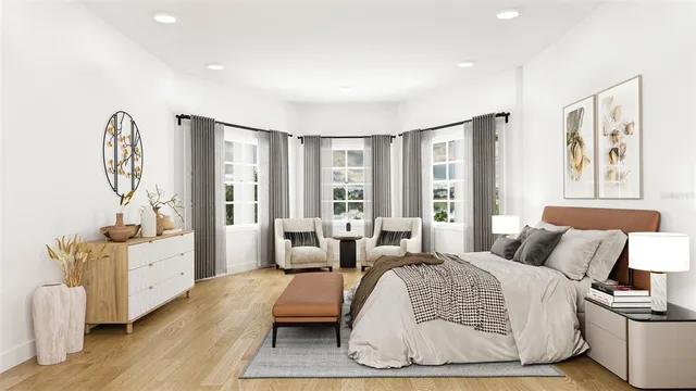 a view of an empty room with a balcony