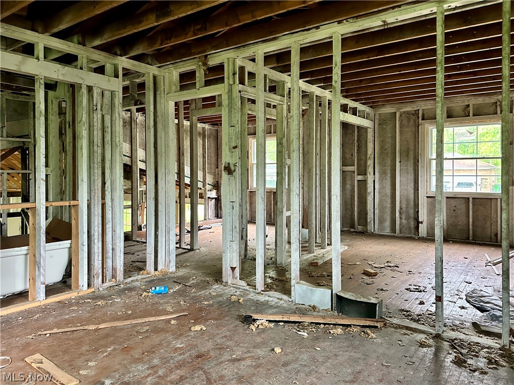 5319 Fairtree Road Bedford Heights, OH 44146 - Photo 13 of 27 Interior framing showcasing exposed ceiling joists and wall studs