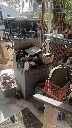 a backyard of a house