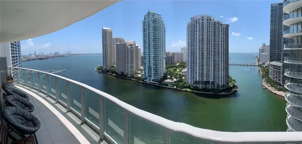 a view of a balcony with city view