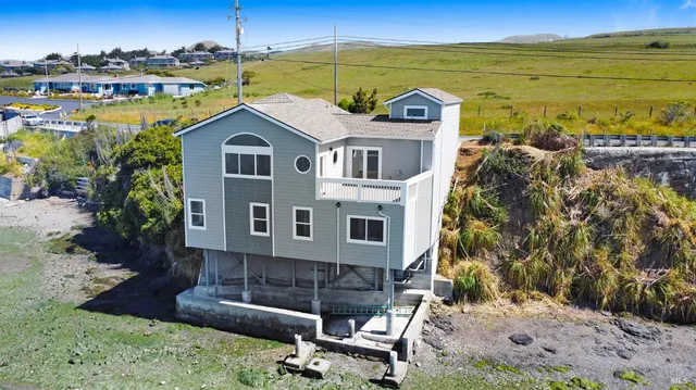 a house view with a garden space