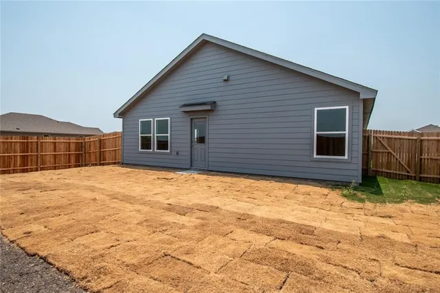 a backyard of a house