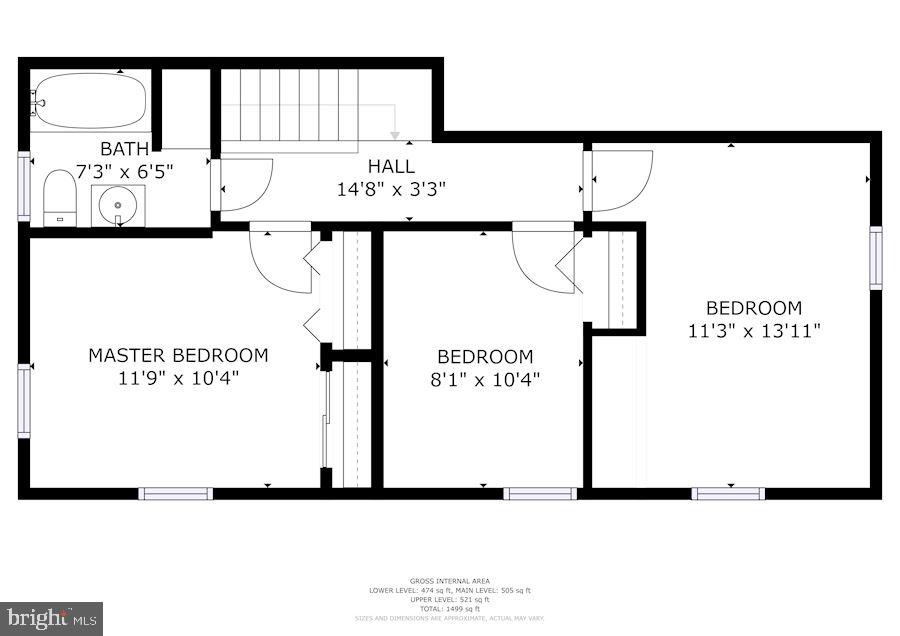 37 Colleton Court Baltimore, MD 21236 - Photo 25 of 27 Upper Level Floor Plan