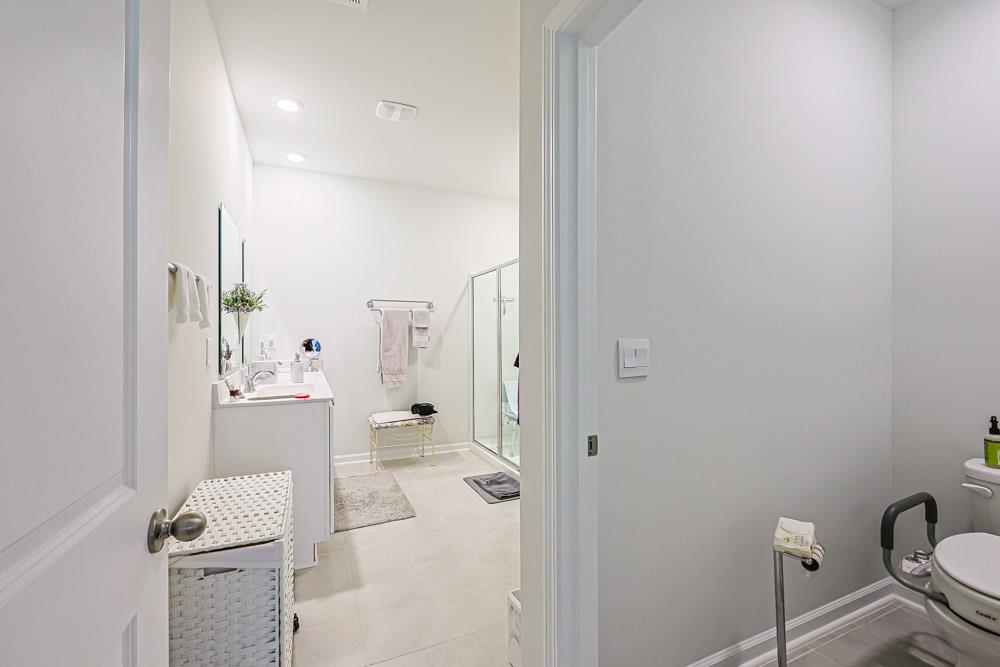 2115 Ridgedale Drive Conway, SC 29526 - Photo 14 of 38 Full bathroom featuring vanity, a shower stall, and recessed lighting