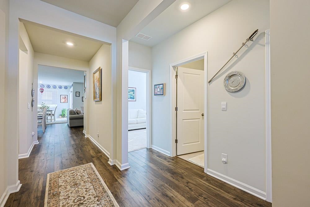 2115 Ridgedale Drive Conway, SC 29526 - Photo 23 of 38 Corridor featuring dark wood-type flooring and recessed lighting