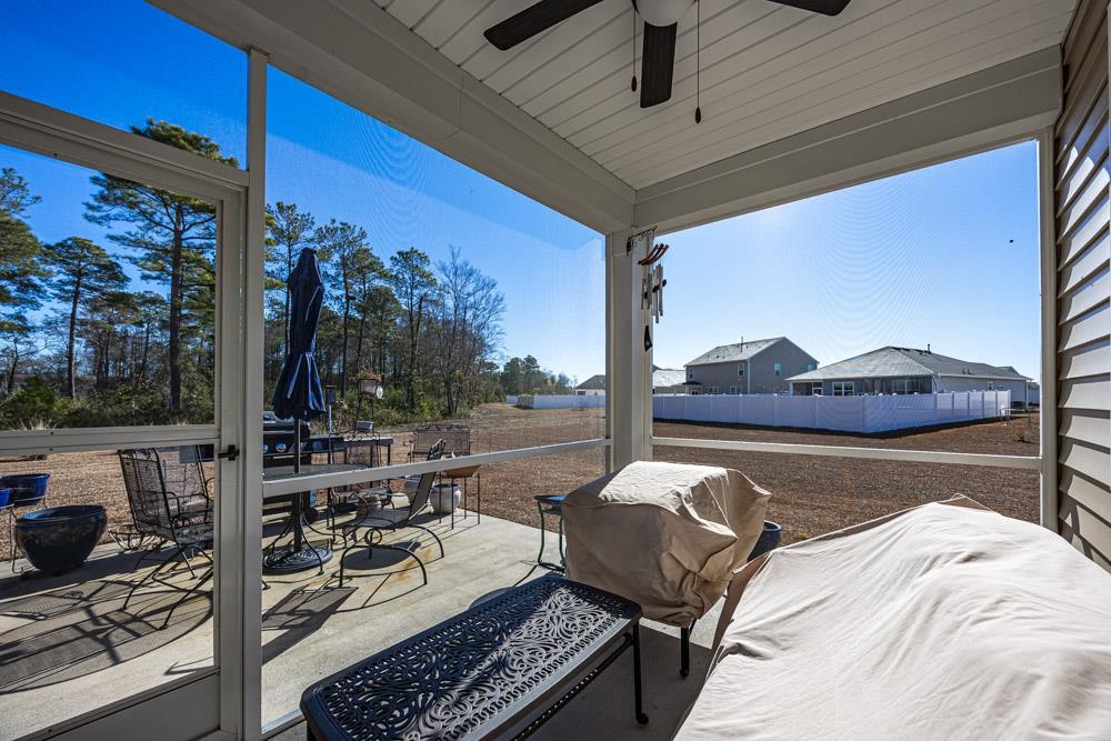 2115 Ridgedale Drive Conway, SC 29526 - Photo 27 of 38 View of patio / terrace with outdoor dining space and a ceiling fan
