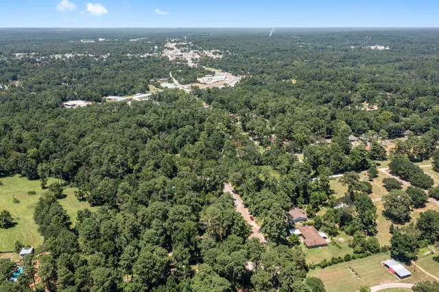 an aerial view of residential houses with city view and lake view