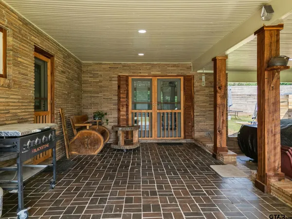 an aerial view of residential house with outdoor space