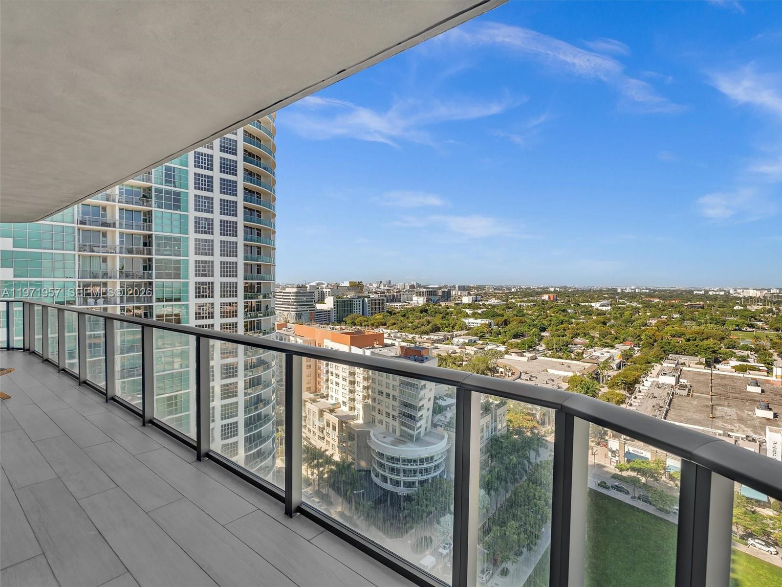 121 Northeast 34th Street, Unit 2016 Miami, FL 33137 - Photo 24 of 55 a view of a balcony with city