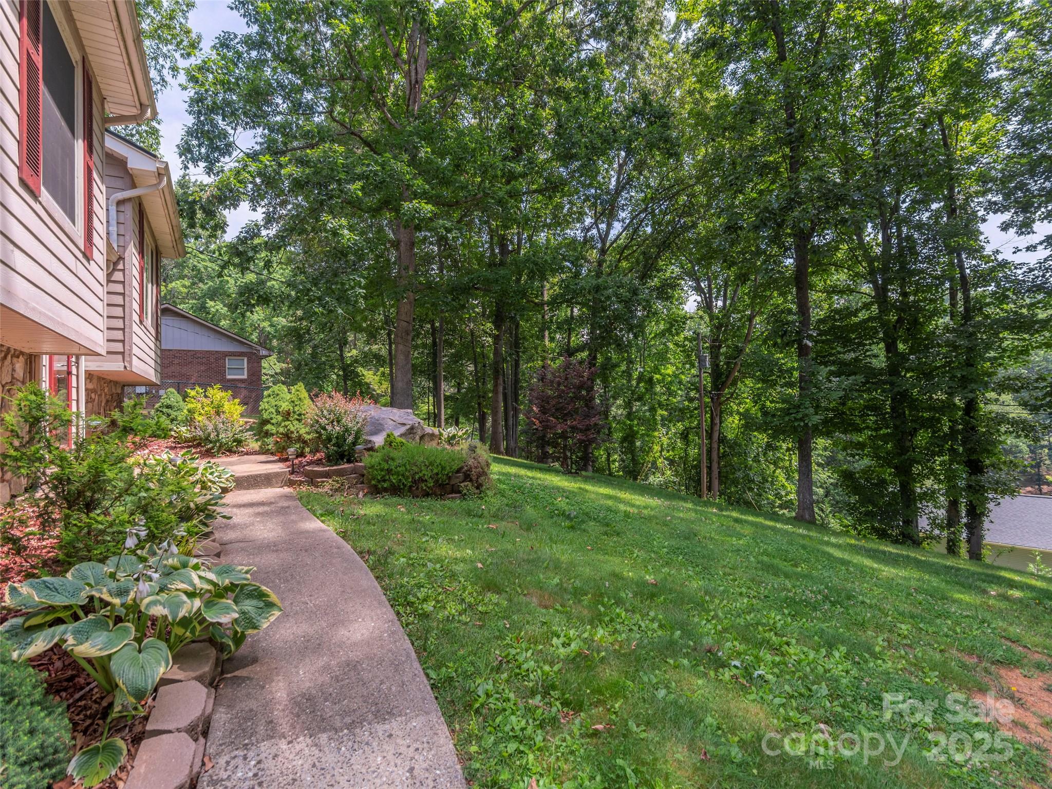 623 Nellie John Drive Clyde, NC 28721 - Photo 3 of 25 a view of a pathway with a house in background