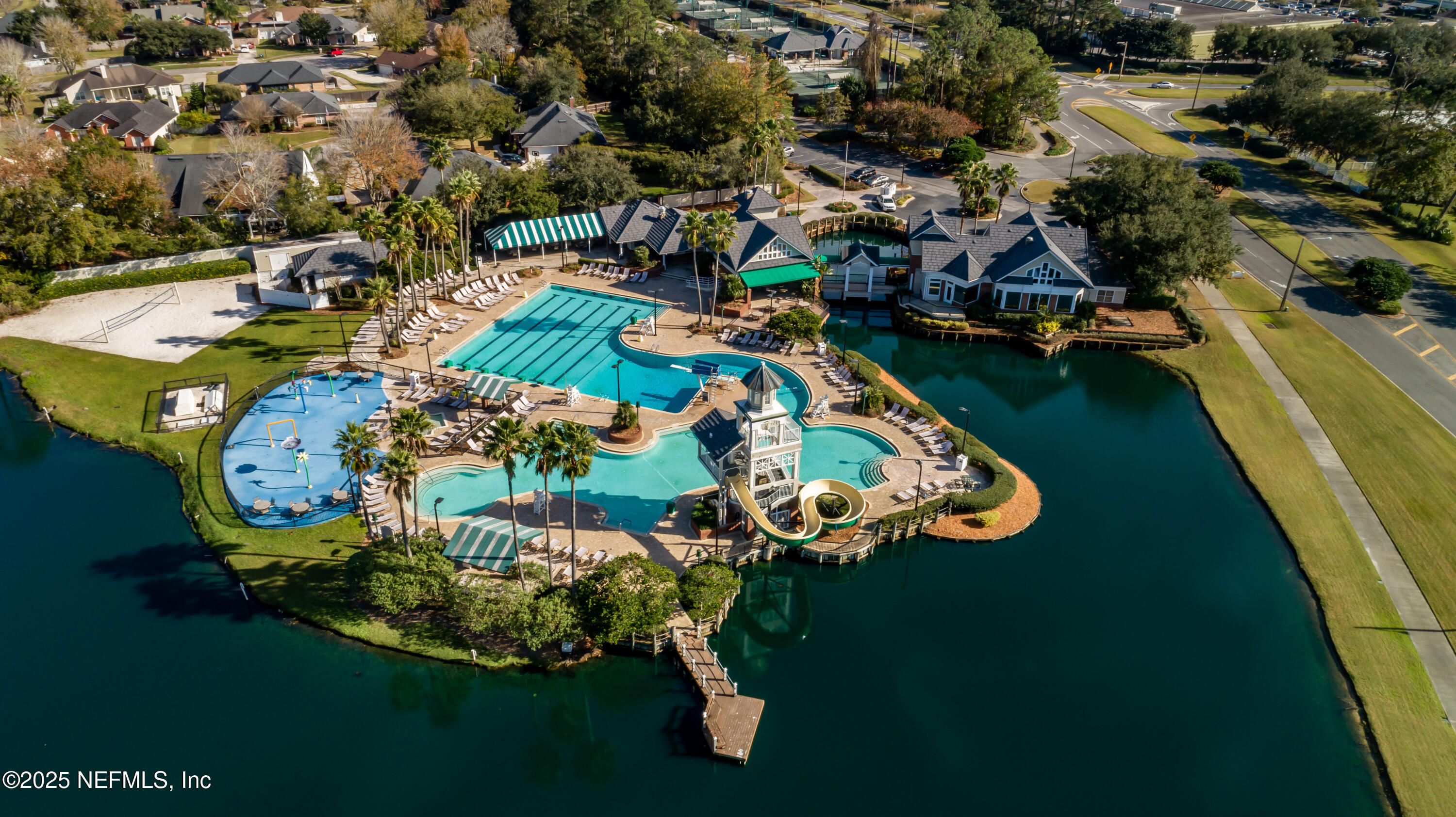 1836 Commodore Point Drive Fleming Island, FL 32003 - Photo 49 of 75 an aerial view of a house with outdoor space swimming pool