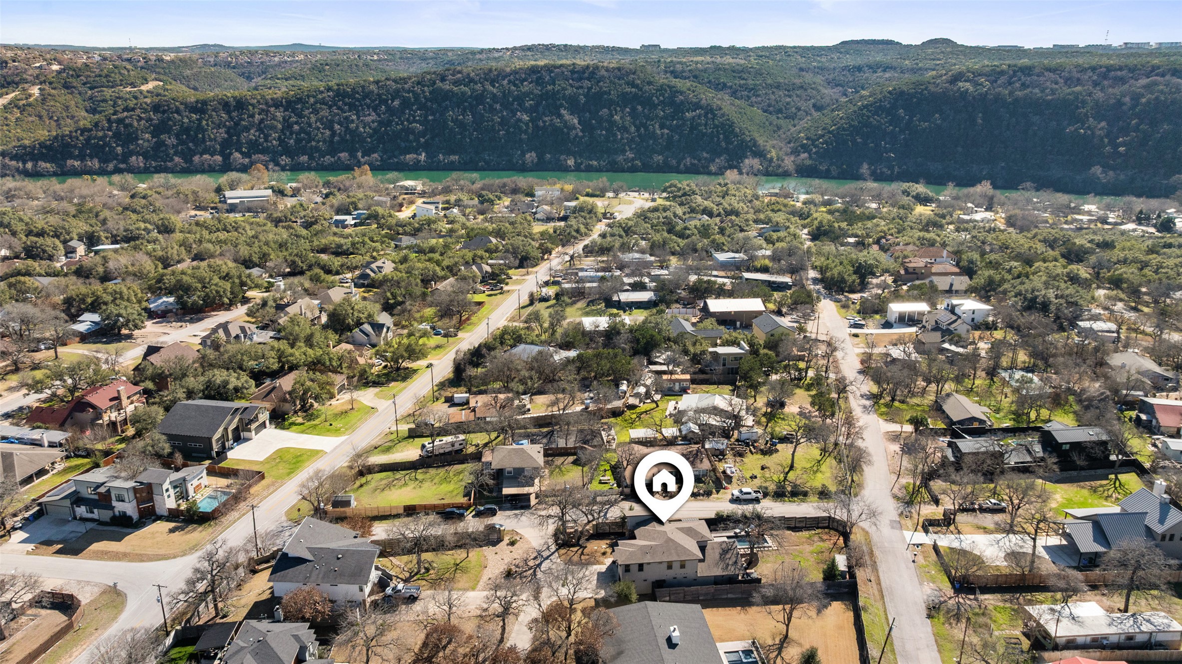 10804 Rush Road, Unit 2 Austin, TX 78732 - Photo 2 of 33 Yes, it's that close to Lake Austin! Join Freedom Boat Club or store your own boat in the third bay of your garage!