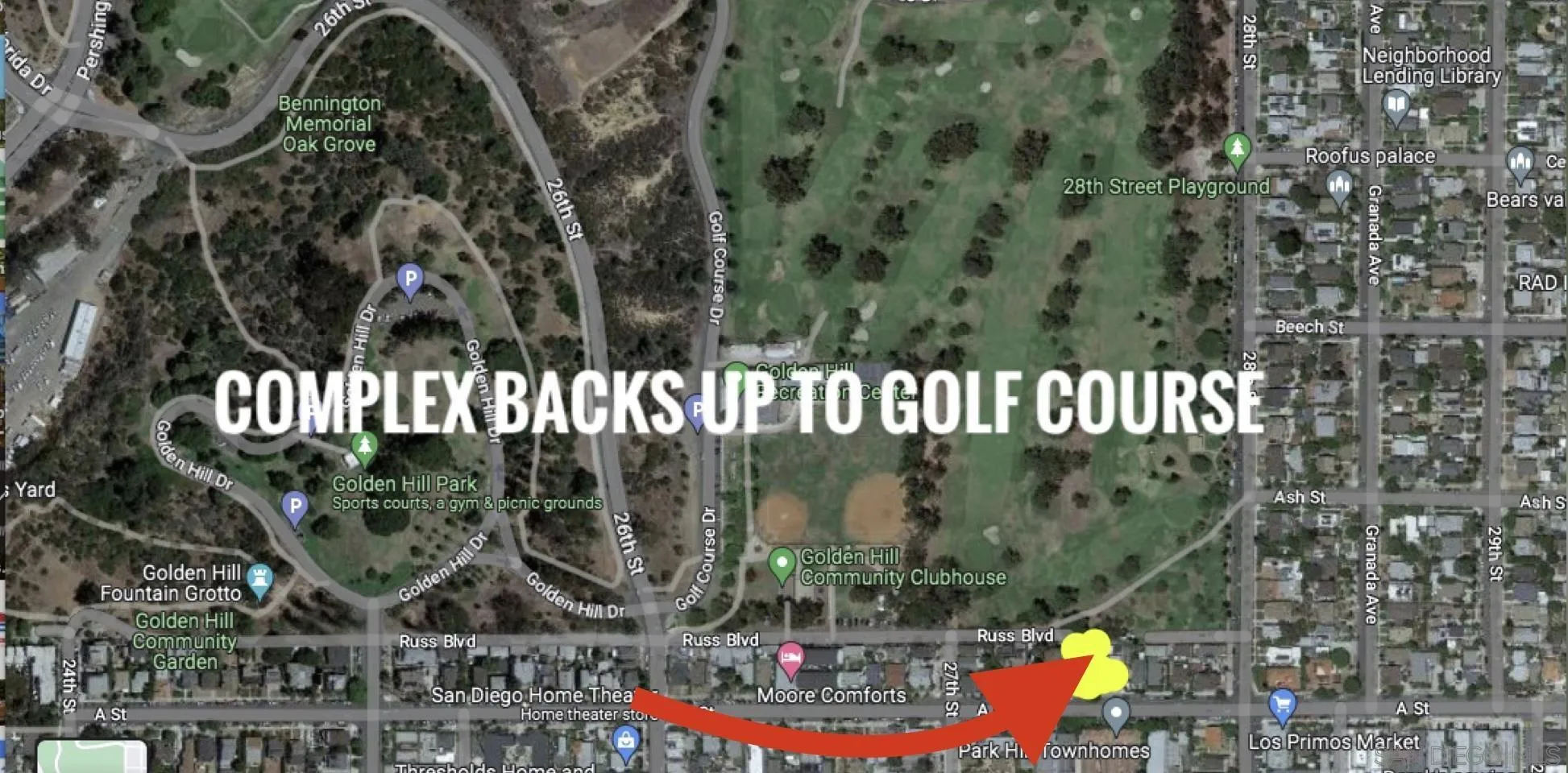 2742 A Street, Unit 202 San Diego, CA 92102 - Photo 21 of 22 a view of a garden