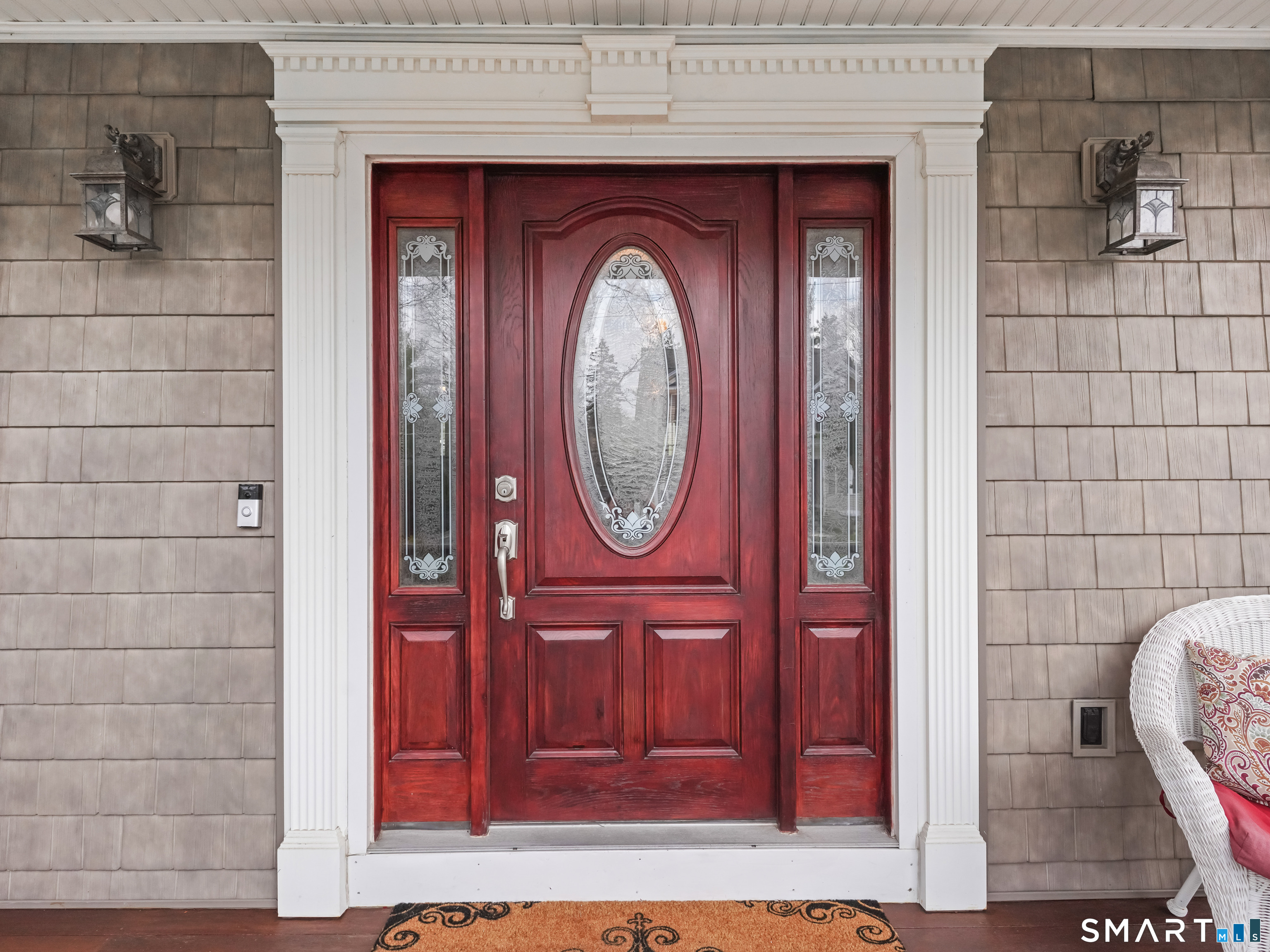 82 Ramapoo Road Ridgefield, CT 06877 - Photo 7 of 40 a front view of a house with garden