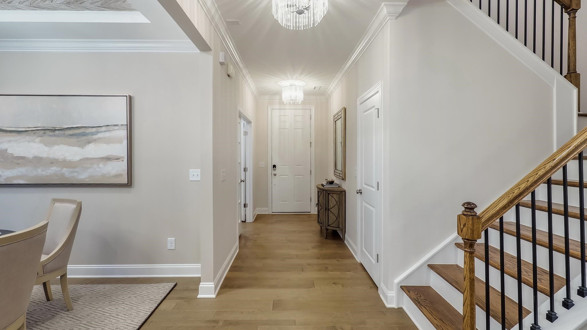 428 Salt Marsh Trail Raleigh, NC 27610 - Photo 11 of 35 a view of a hallway with seating area