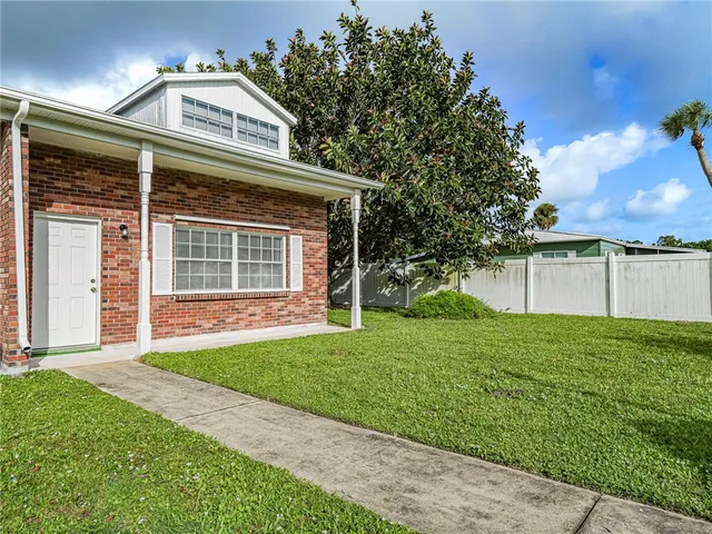 a view of a house with a large windows