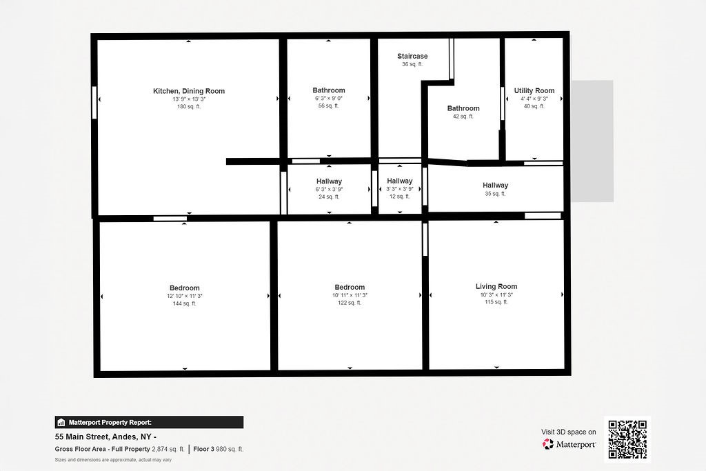 55 Main Street Andes, NY 13731 - Photo 39 of 39 2nd Floor Floorplan