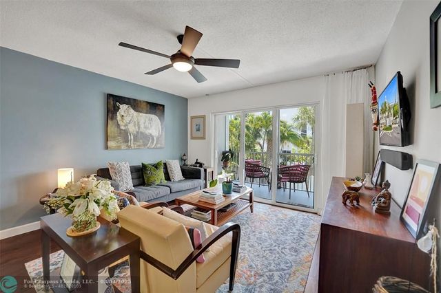 a view of a building with a street