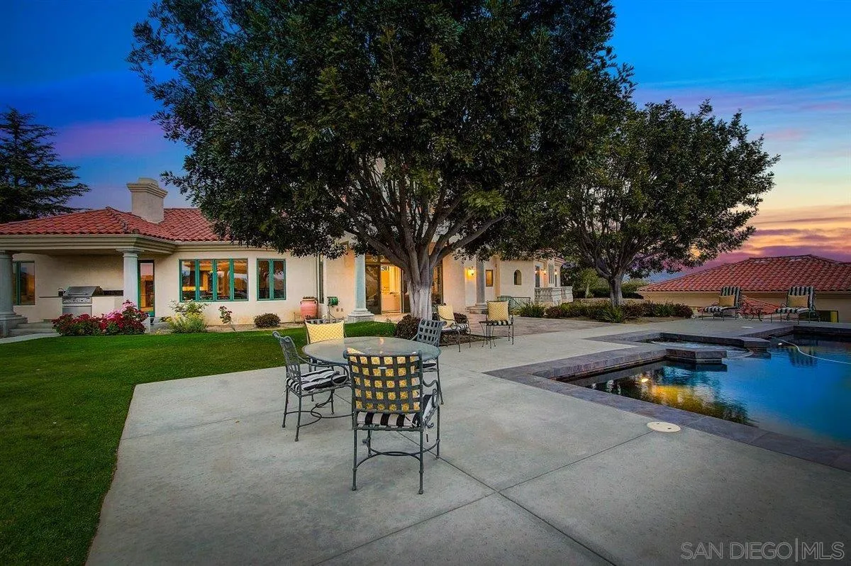 4349 Fallsbrae Road Fallbrook, CA 92028 - Photo 43 of 68 a view of a house with backyard and sitting area
