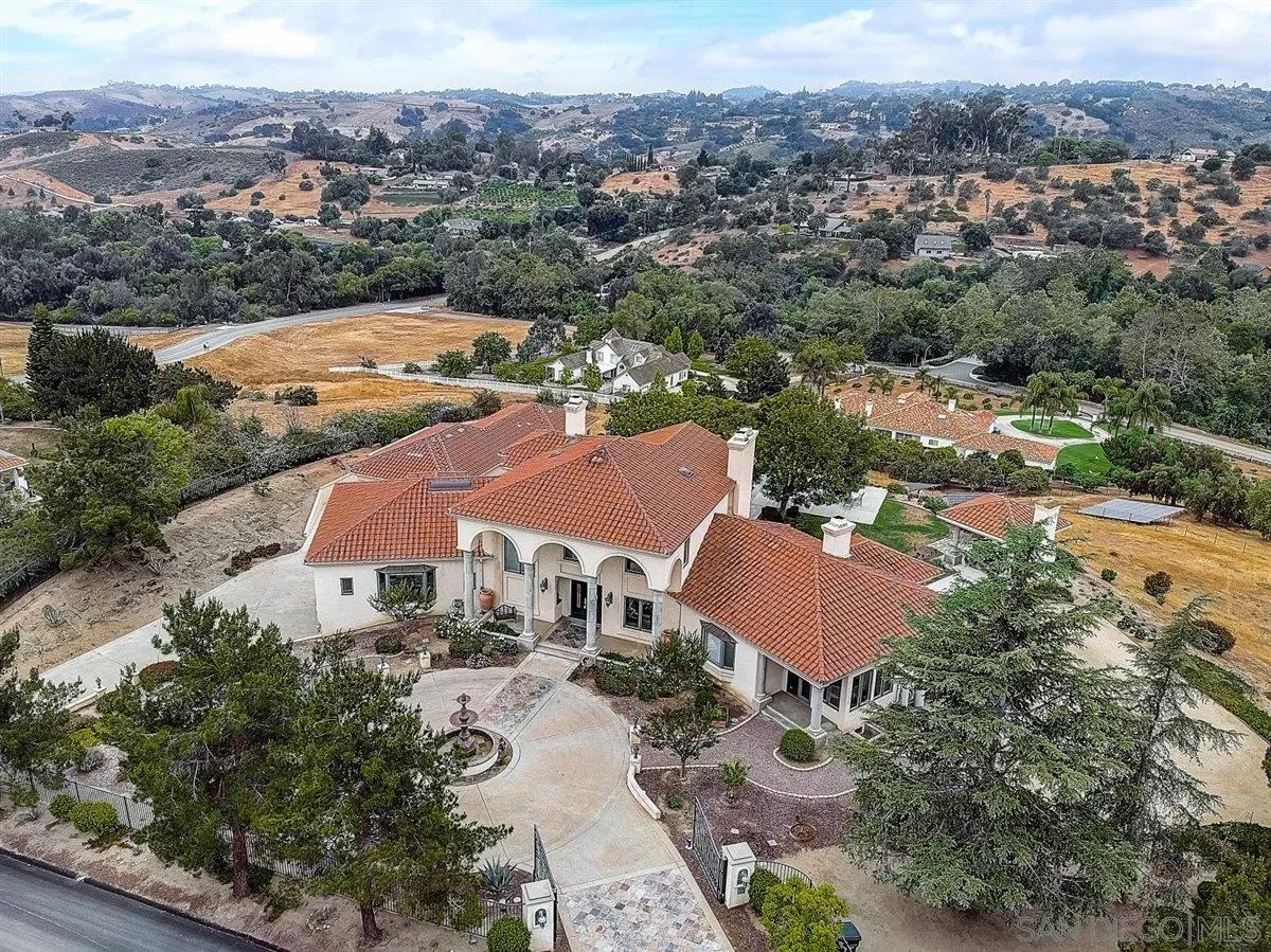 4349 Fallsbrae Road Fallbrook, CA 92028 - Photo 6 of 68 an aerial view of residential houses and street