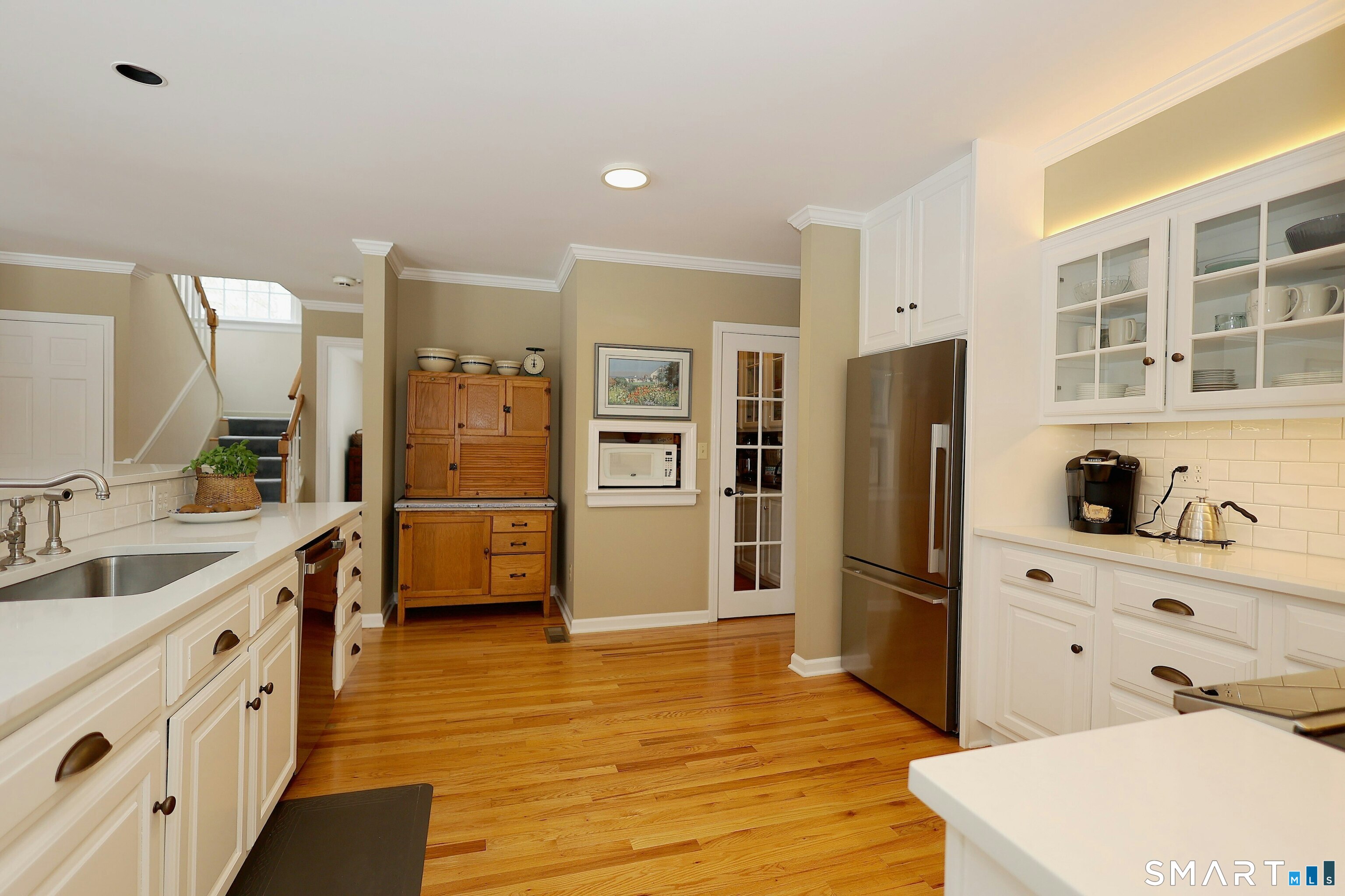 36-40 Fox Run Road Redding, CT 06896 - Photo 16 of 40 a large kitchen with stainless steel appliances a refrigerator and a stove top oven
