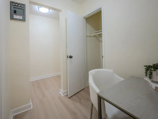 a room with storage and utility