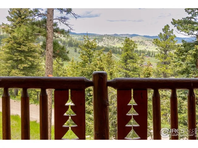 a view of a glass door