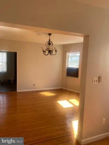 a view of a livingroom with a window