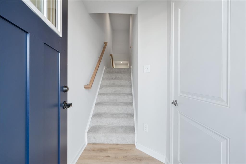 152 Crown Street McKees Rocks, PA 15136 - Photo 3 of 28 a view of staircase with white walls
