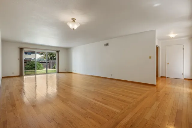 wooden floor in an empty room