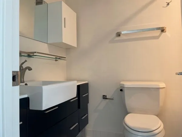 a close view of closet