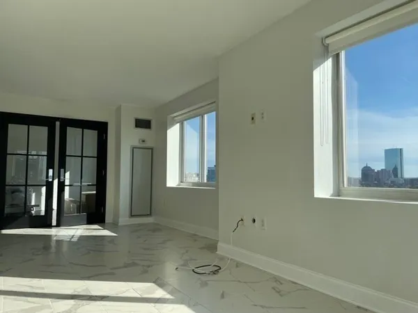 a view of an empty room