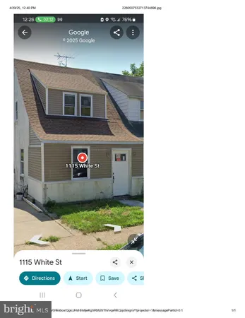 $1,495 | 1115 White Street, Chester, PA 19013