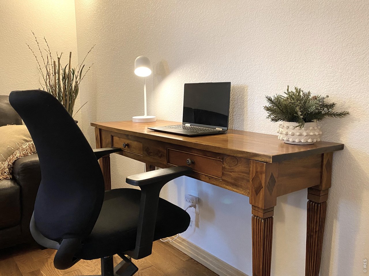 28 Valley View Lane Evergreen, CO 80439 - Photo 21 of 37 a view of a workspace with furniture and wooden floor