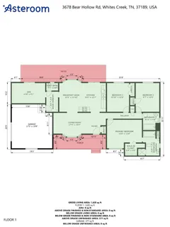 $381,900 | 3678 Bear Hollow Road, Joelton, TN 37080