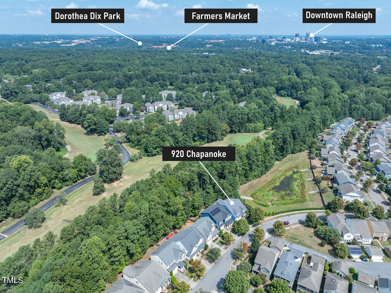 920 Chapanoke Road Raleigh, NC 27603 - Photo 2 of 47 a view of a street with potted plants and a park