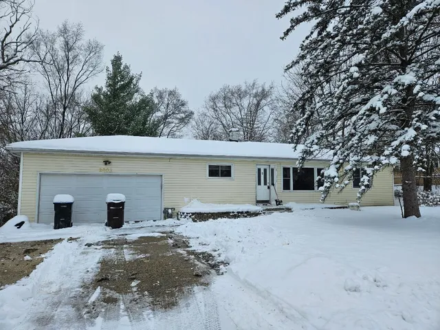 a view of a house with a patio