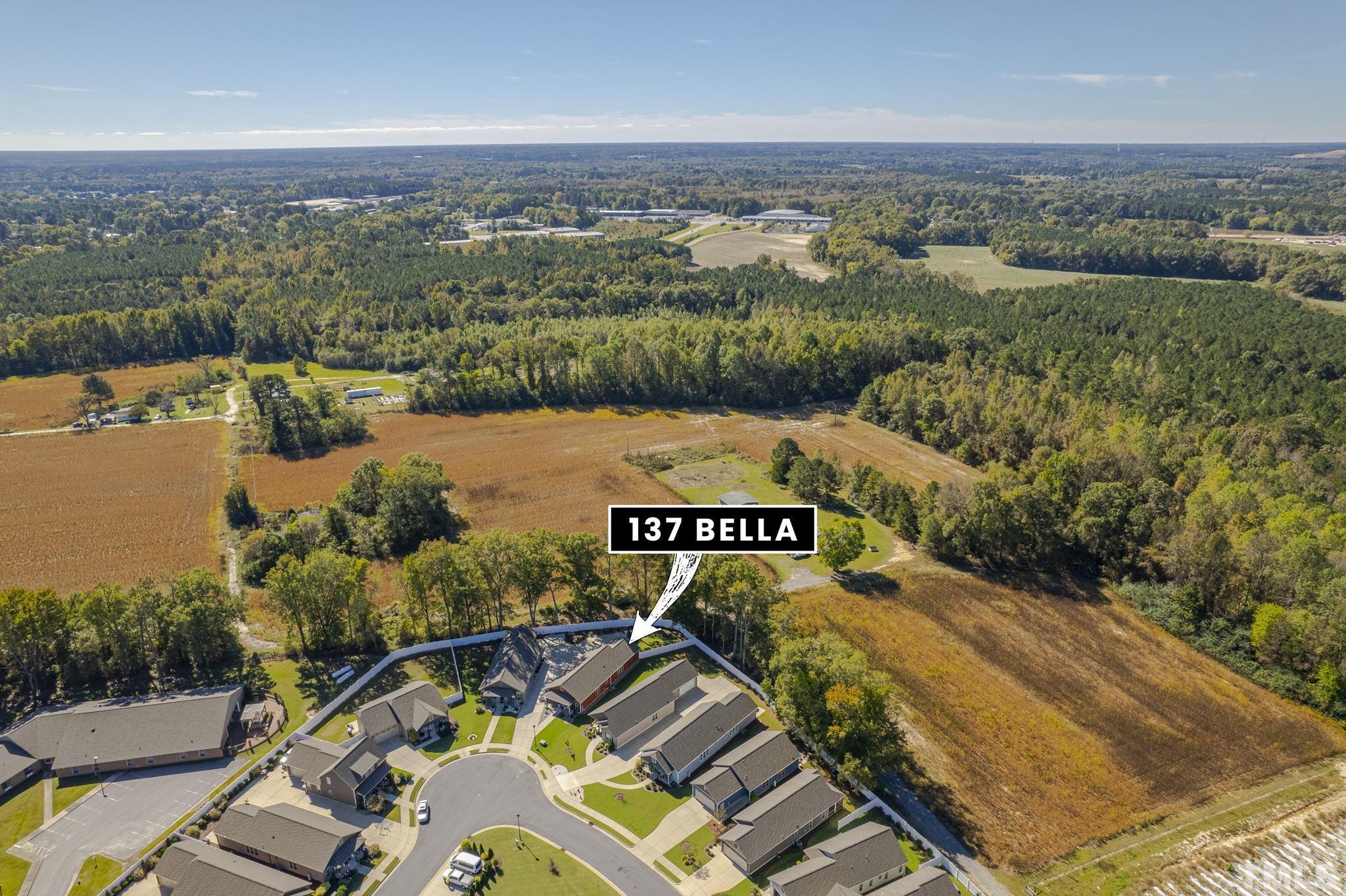 137 Bella Square Smithfield, NC 27577 - Photo 28 of 29 an aerial view of a city with lake view