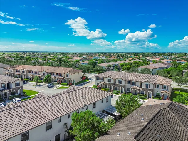 a view of a city from a balcony