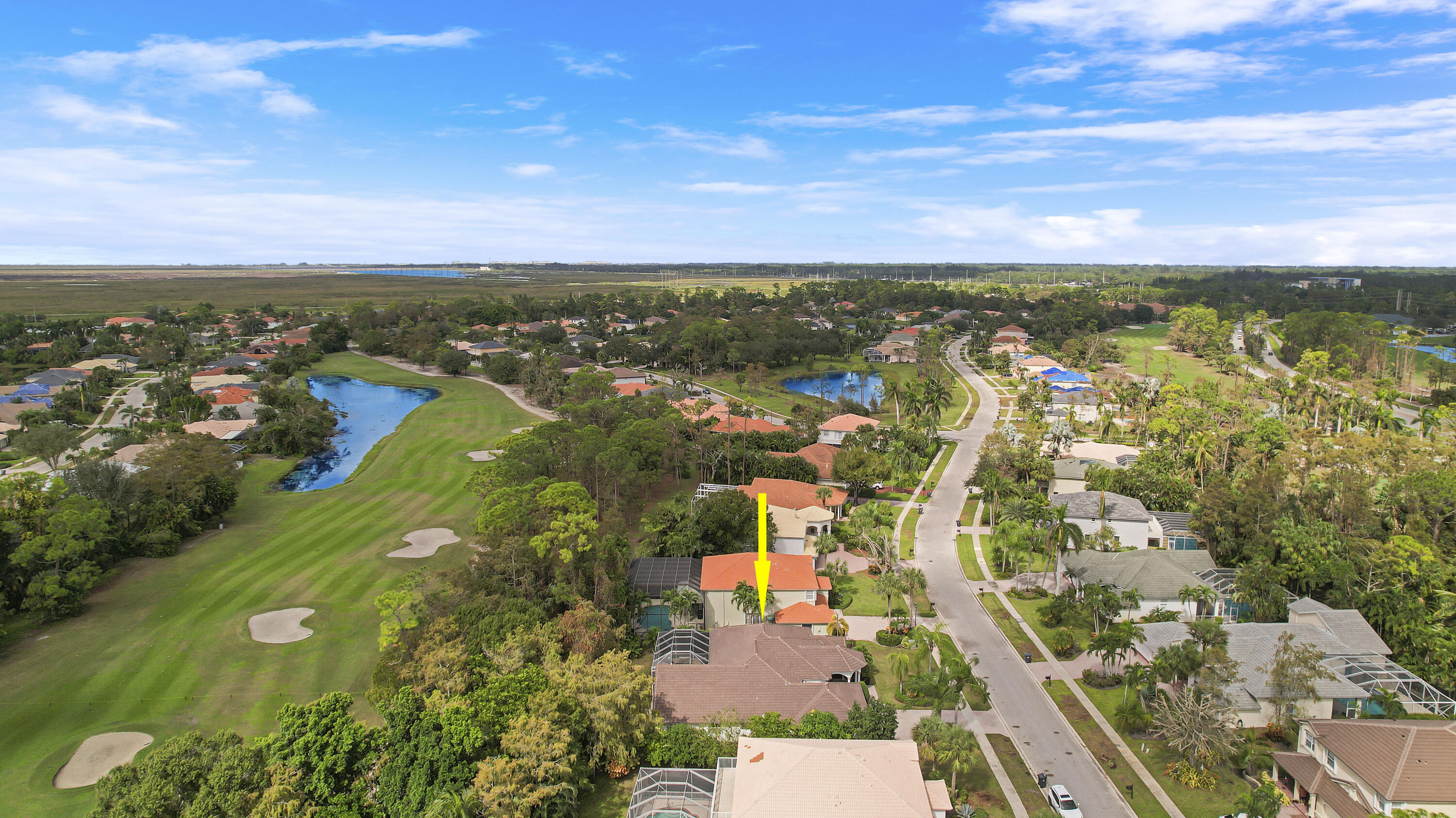 799 Cedar Cove Road Wellington, FL 33414 - Photo 40 of 44 an aerial view of residential houses with outdoor space