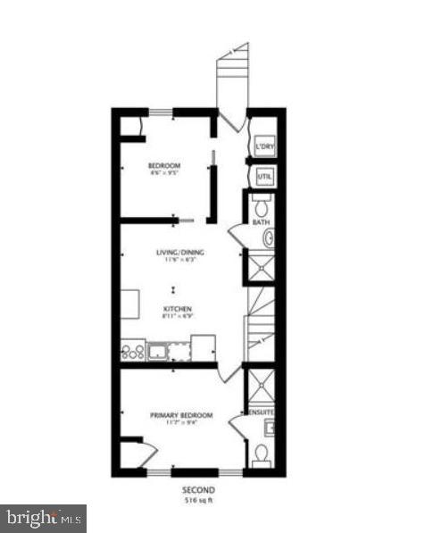 1720 H Street Northeast, Unit B Washington, DC 20002 - Photo 10 of 10 floor plan