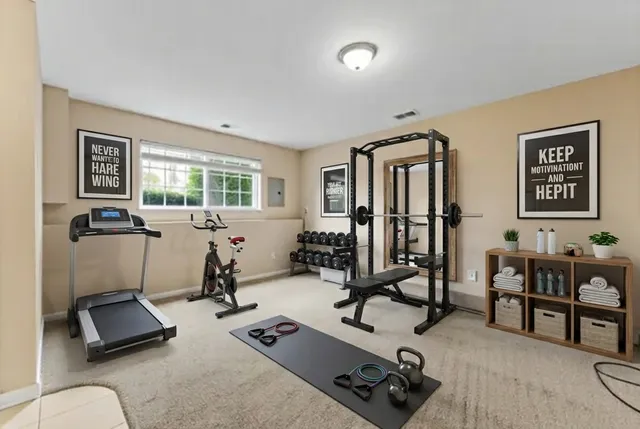 a view of a livingroom with furniture and a couch