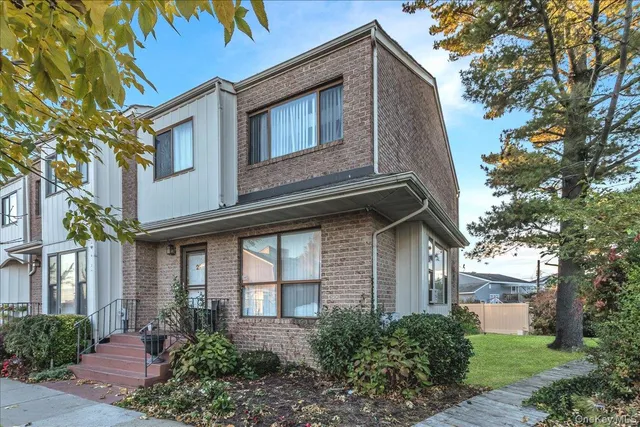 a house view with a garden space