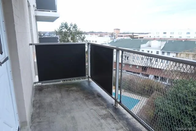 a view of city from balcony