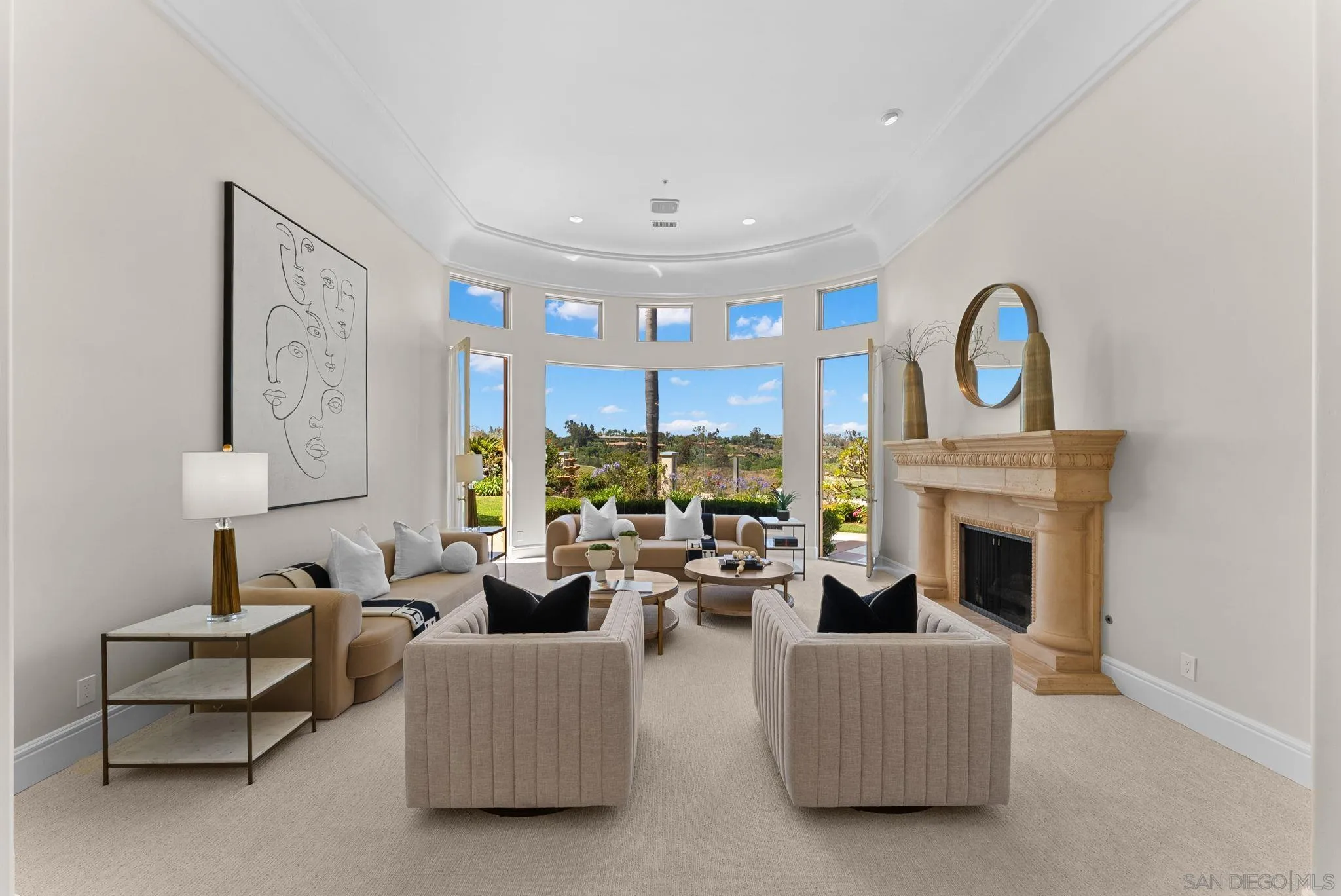 7896 St Andrews Road Rancho Santa Fe, CA 92067 - Photo 4 of 17 Living Room